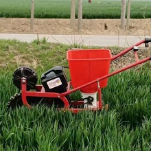 手推式玉米播种机农用菜园电动播种机施肥耘地手推式玉米小麦花生