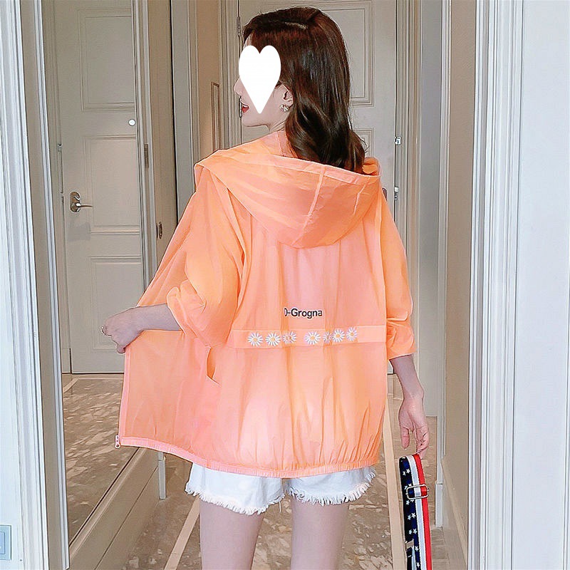 Women's Sun Protection Clothing Short 2022 Summer New Loose All-Match Anti-Little Daisy Student Long Sleeve Thin Coat