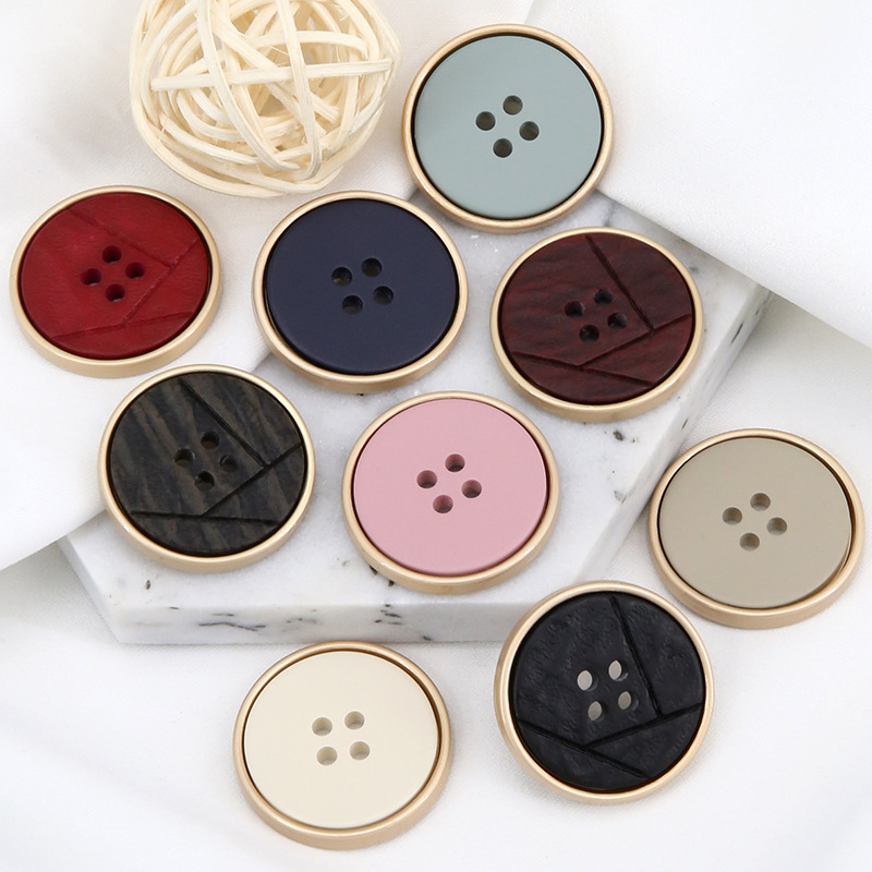 5成交1194粒高档外套呢子大衣金属纽扣上衣女复古英伦风衣百搭扣子