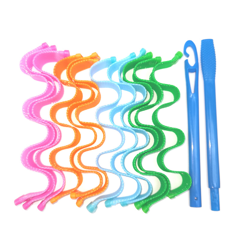 No Heat Hair Curlers Magic Hair Curlers 12 (25cm-65cm) Water Ripple Roll Waves Roll Egg Roll Magic Roll