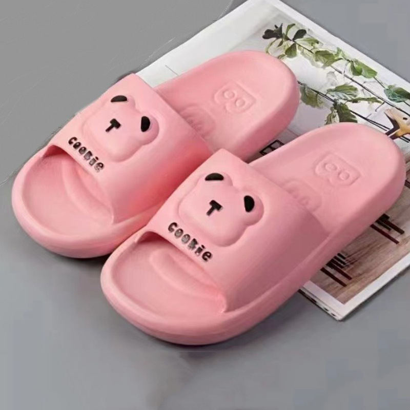 Household Slippers Wholesale Summer Cute Soft Bottom Non-Slip Women's Home Room Bathroom Slippers Simple Outing Female Slippers