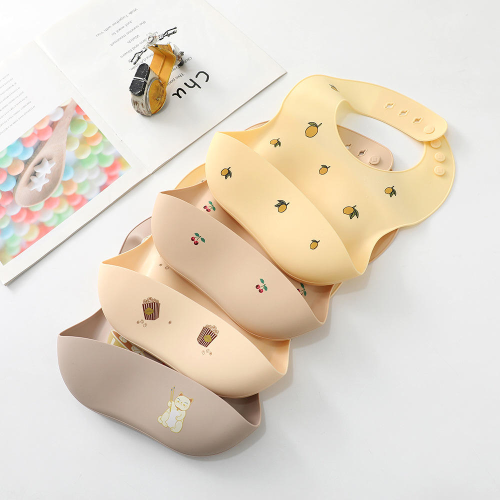 丹麦kongess  slojdo硅胶围兜婴儿吃饭宝宝辅食围嘴防水食饭兜