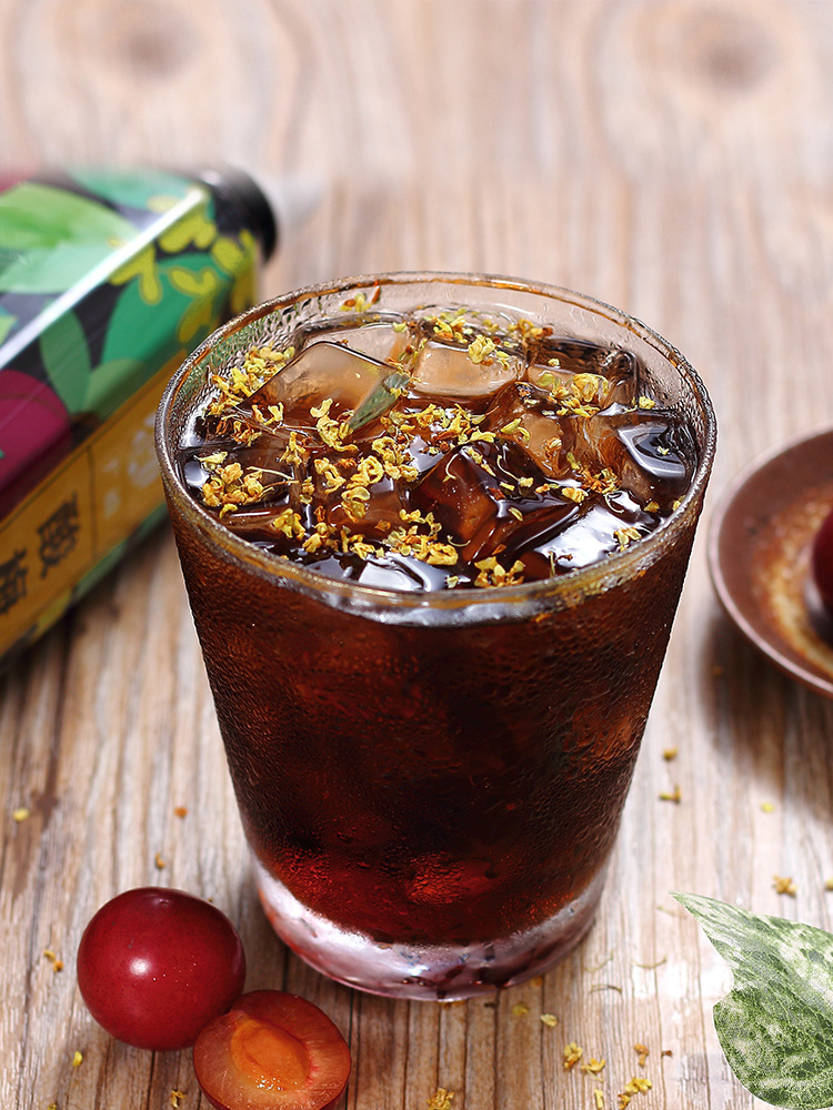 广禧浓缩酸梅膏1kg 桂花酸梅汤饮料商用酸梅乌梅汁浓浆餐饮店瓶装