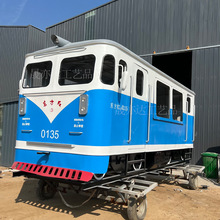大型仿真绿皮火车厢东风4B内燃机车蒸汽老式火车头模型打卡基地