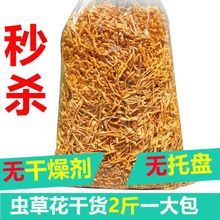 虫草花干货2斤装北虫草金虫草蛹虫草新鲜无硫农户自销1公斤装