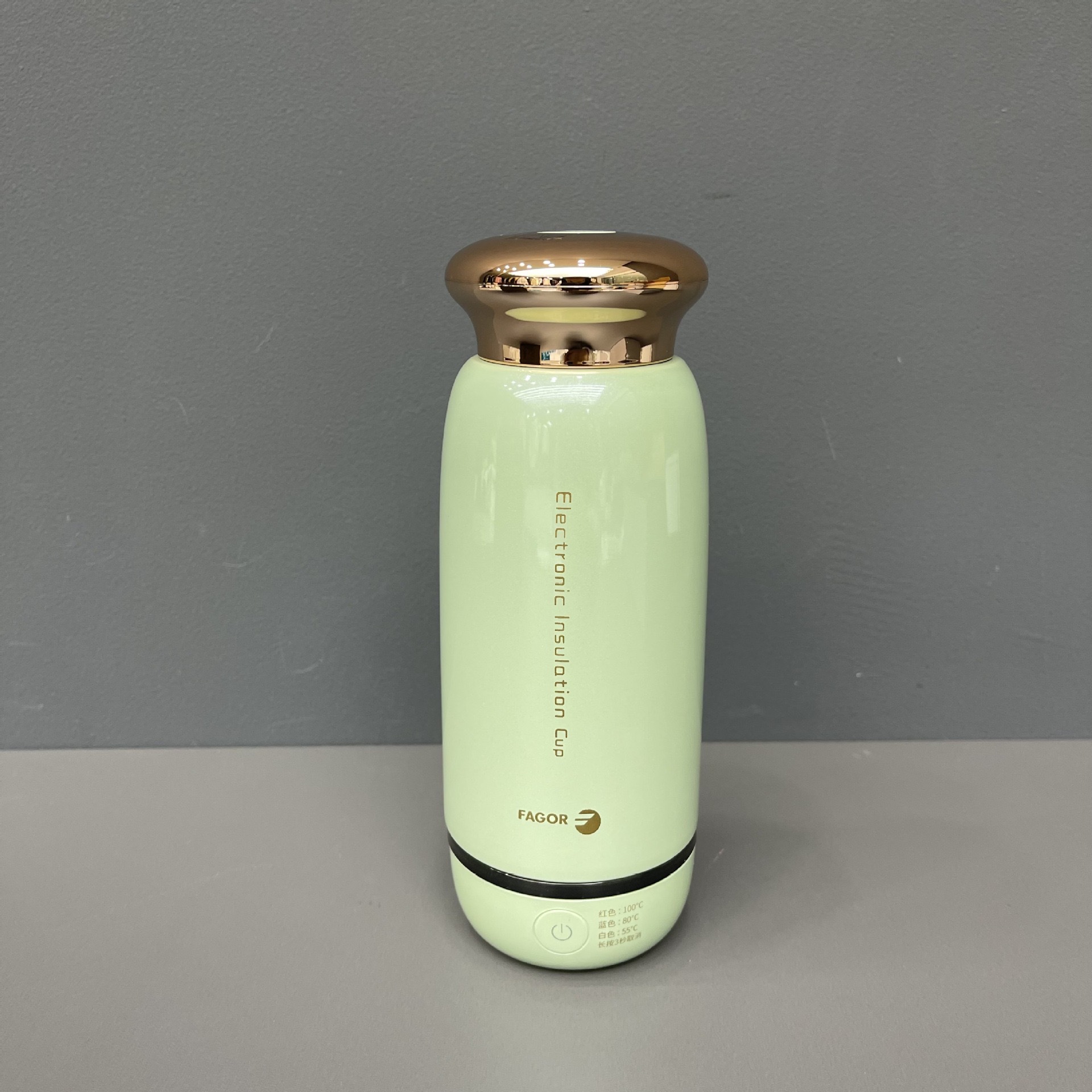 品牌原单304双层真空内胆烧水保温杯300ml——抺茶绿 【b1】