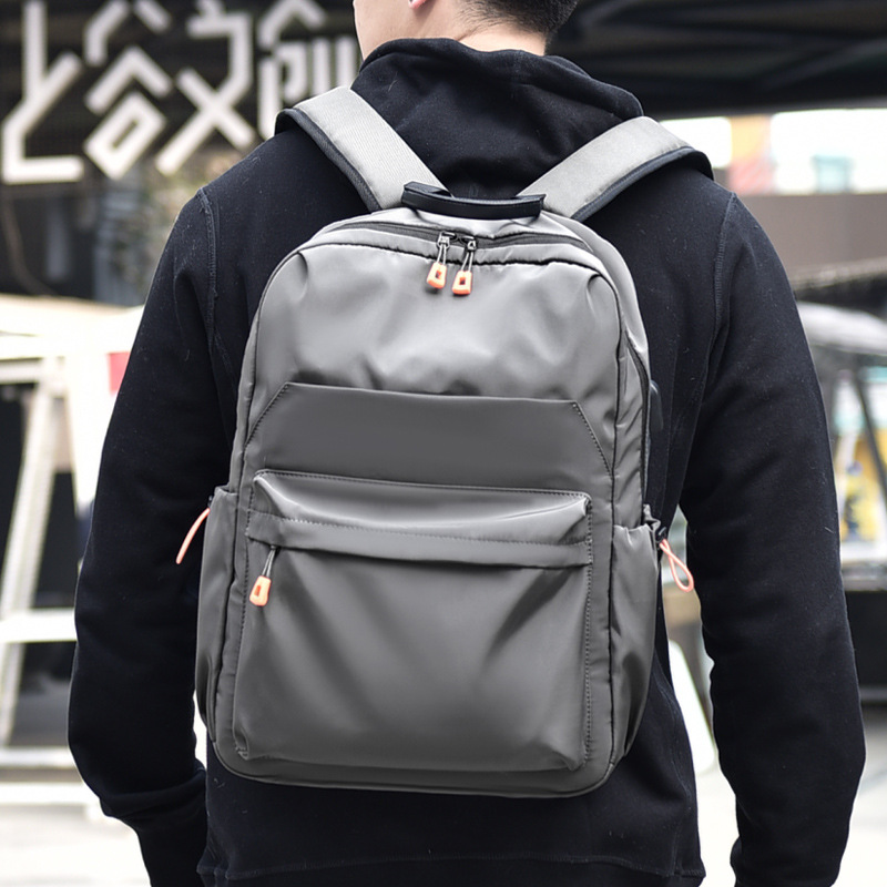 Quality Men's Bag Casual Backpack Men's Fashion Oxford Cloth Schoolbag Large Capacity Computer Backpack One Piece Dropshipping