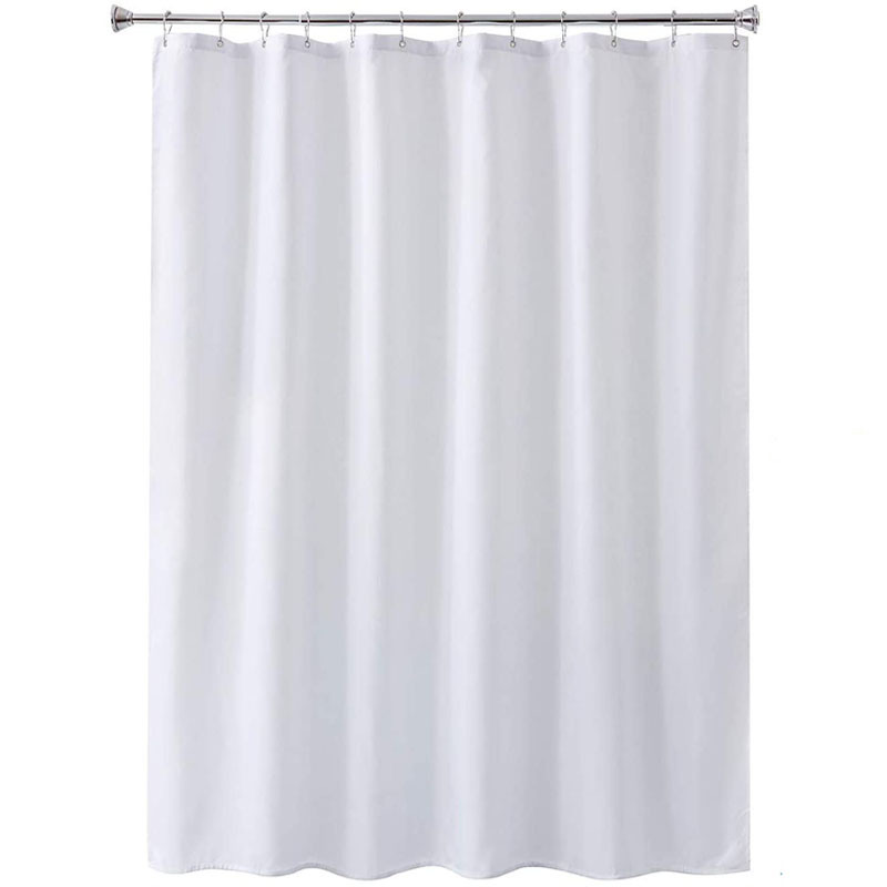 Waterproof and Mildew-Proof Thick Plain Shower Curtain Polyester Waterproof Shower Curtain Bathroom Waterproof Curtain Hotel Solid Color Partition Curtain