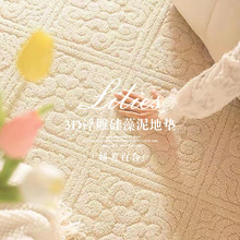 新升级硅藻丝防水地毯客厅侘寂风高级感沙发茶几毯卧室床前毯地垫