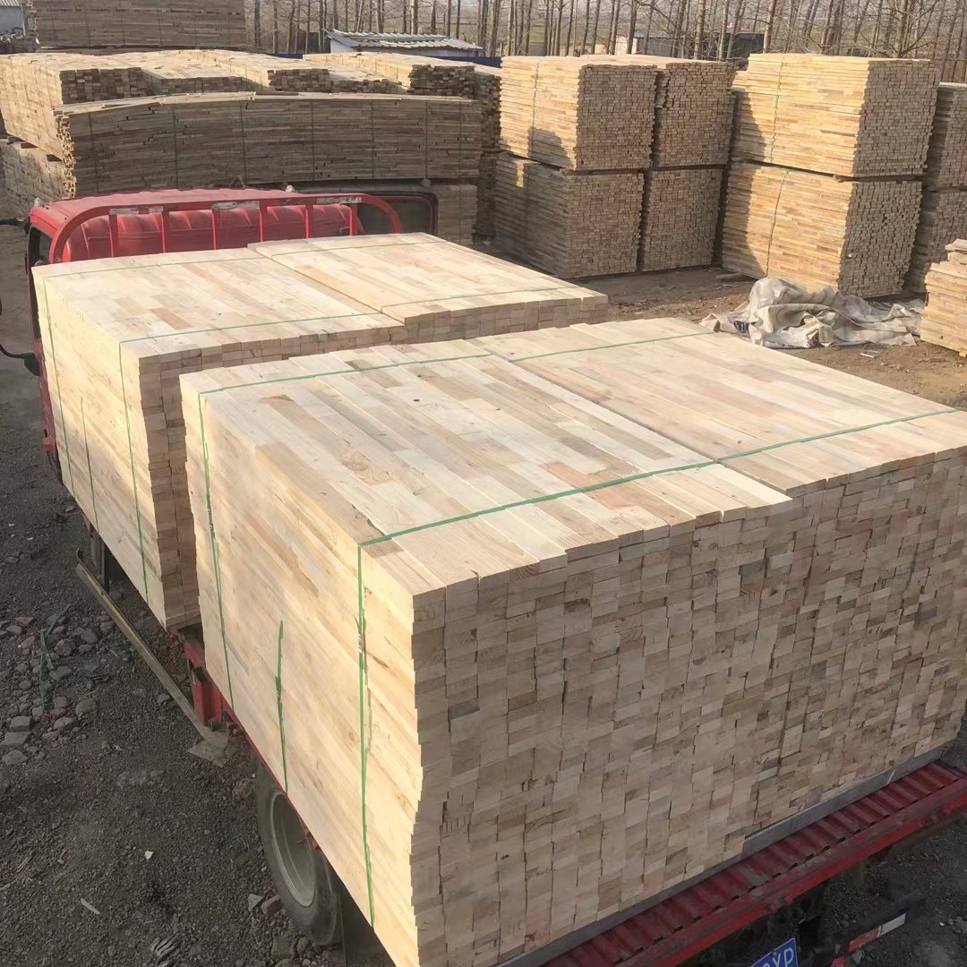 松木指接插接木方条实木门芯门框门边填充料规格齐全松木集成材