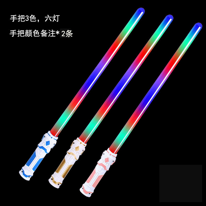 Star Wars Laser Sword Luminous Toys Light Stick Glow Stick Boy and Children's Toy Stall Wholesale Manufacturers