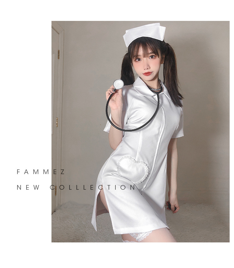 大码情趣内衣cos演出女仆护士制服诱惑套装白衣天使角色扮演203