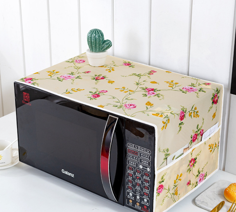 New Satin Cloth Microwave Oven Cover Towel