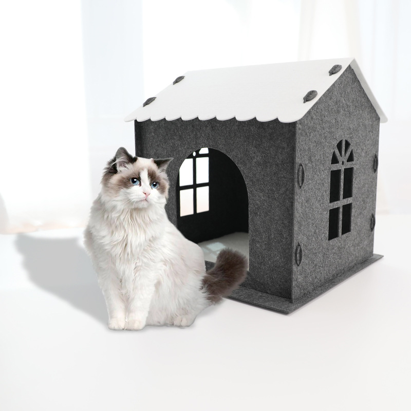 Felt Pet Nest Felt Cat Cat Nest Felt Dog Small House Felt Pet Single Layer Can Not Be Spliced Cat Nest