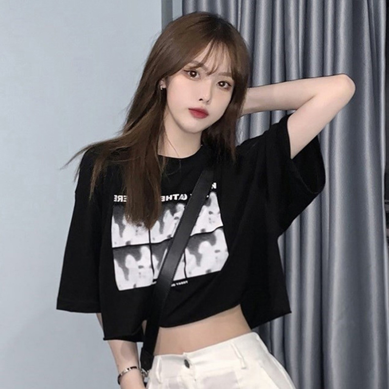 t恤女短袖夜店图片