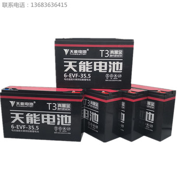 天能黑金电池60v35ah黑金电瓶爱玛雅迪电池48v22ah48v13a铅酸电瓶
