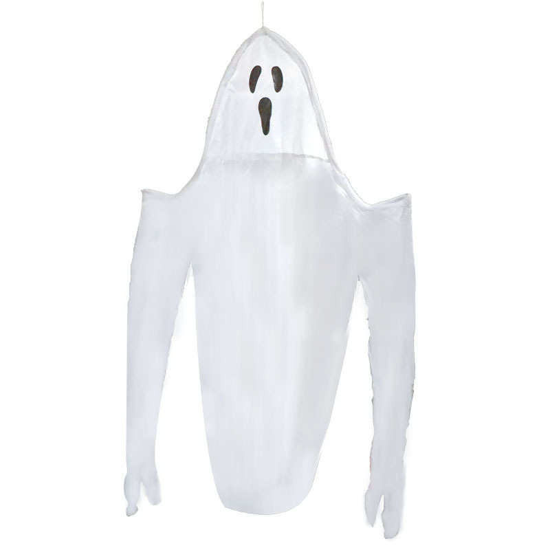 跨境批发亚马逊万圣节白色幽灵挂布挂饰白布幽灵鬼屋整蛊装饰道具