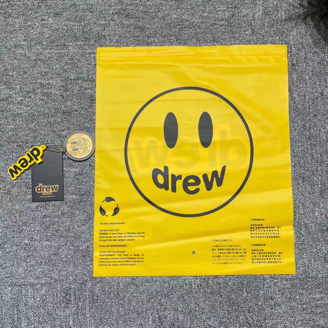 drew笑脸house基础logo贾斯汀比伯男女同款潮宽松高街fog短袖t恤