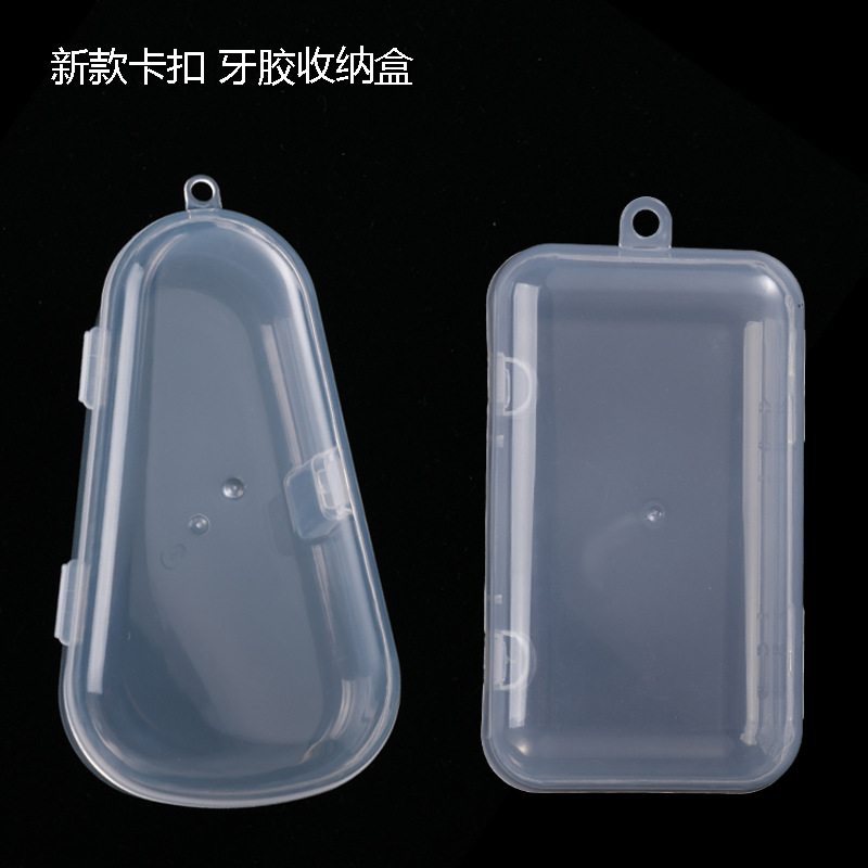 baby teether storage box water drop box transparent plastic box triangle fruit and vegetable music box