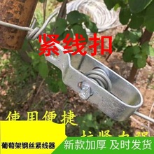 猕猴桃紧线器紧线扣葡萄架架铁丝紧绳器纯钢扳手大棚钢丝拉线