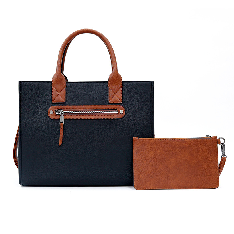 跨境亚马逊爆款欧美女士托特包热销单肩手提斜挎手提包子母套包