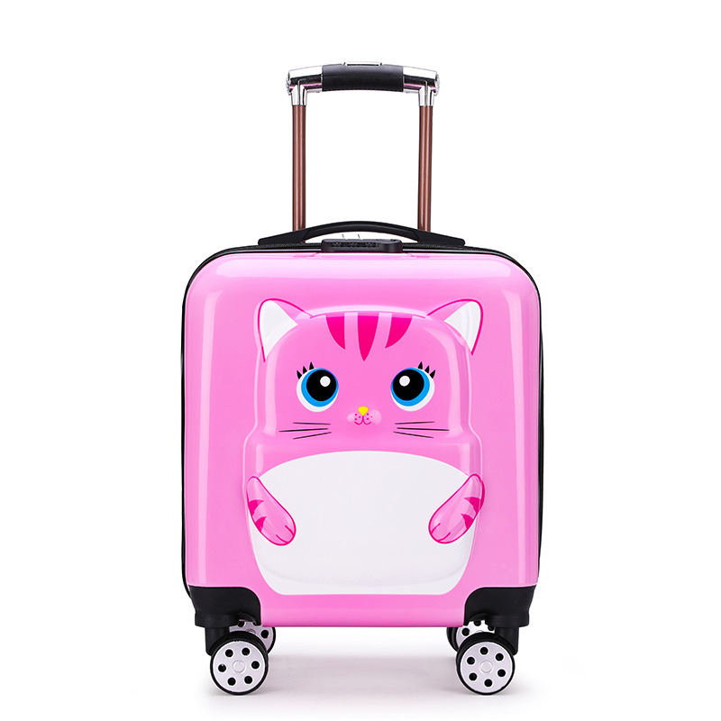 New Children's Trolley Case Luggage 18-Inch Boarding Bag Cartoon Suitcase Trolley Case Gift Box Printed Logo