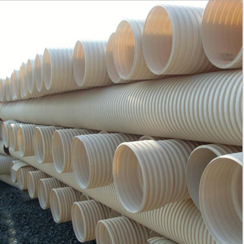 u双壁波纹管扩口s1/sn4/200/300/400/500pvc双壁波纹管