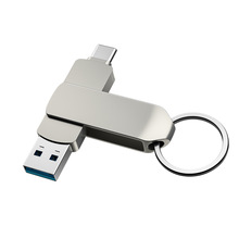 厂家批发高速U盘512G电脑TYPE C USB 3.2两用固态SSD优盘LOGO制作