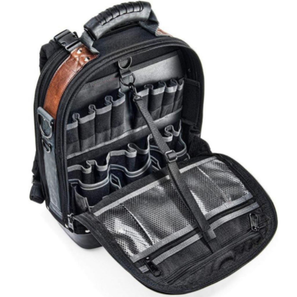 定制户外建筑工具双肩包跨境多功能维修拉链背包加厚大收纳工具包