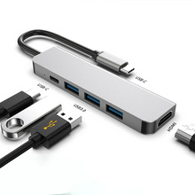 Type c to hdmi 4k usb3.0 pd拓展坞 手机笔记本电脑多合一集线器