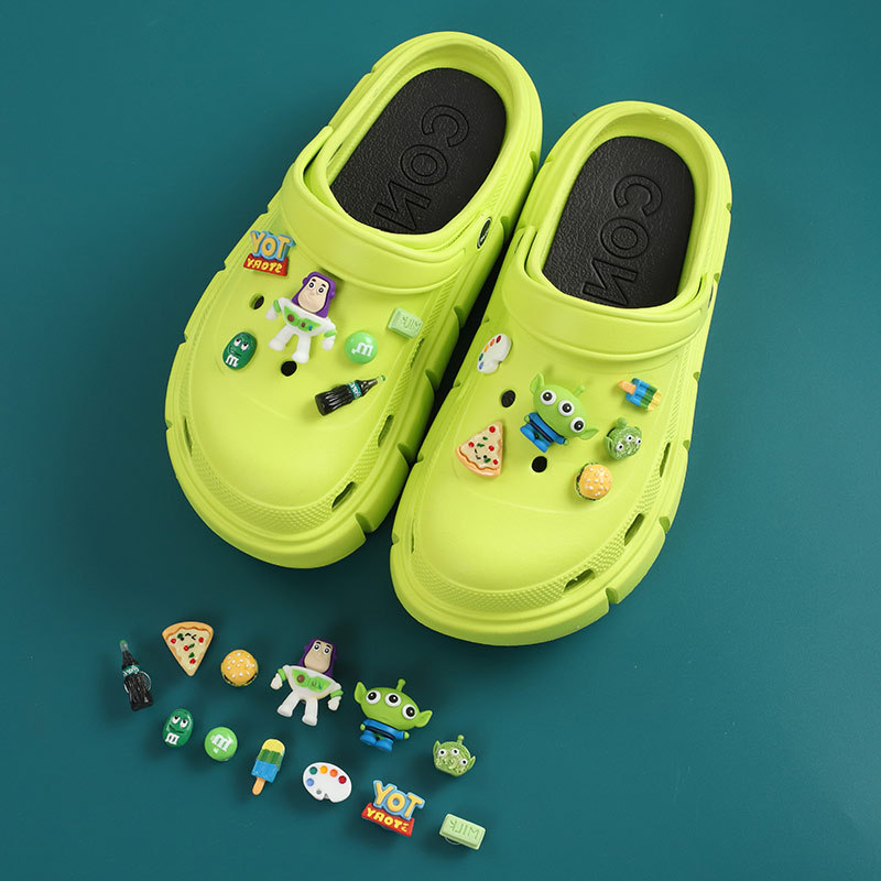2022 New Fitting Hole Shoes Accessories Three-Dimensional Cartoon DIY Toy Story Shoe Buckle Detachable Accessories