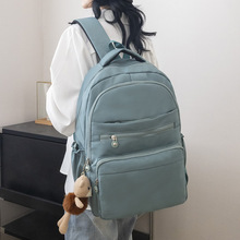 双肩包女2024新款学生大容量电脑背包休闲旅行包中大学生韩版书包