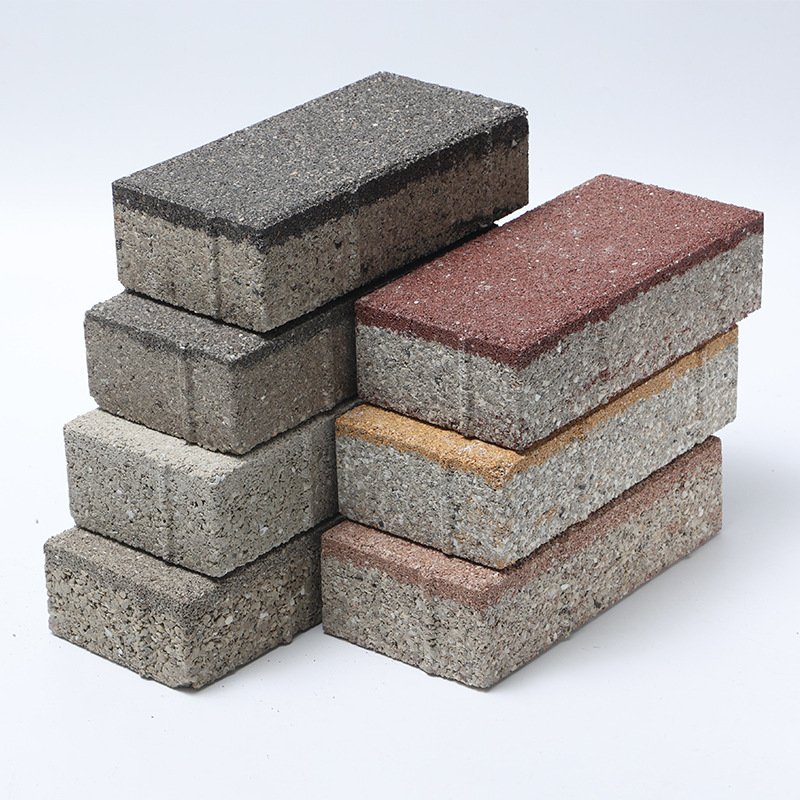 彩色陶瓷颗粒透水砖海绵吸水砖砂基透水砖仿石材户外人行道透水砖