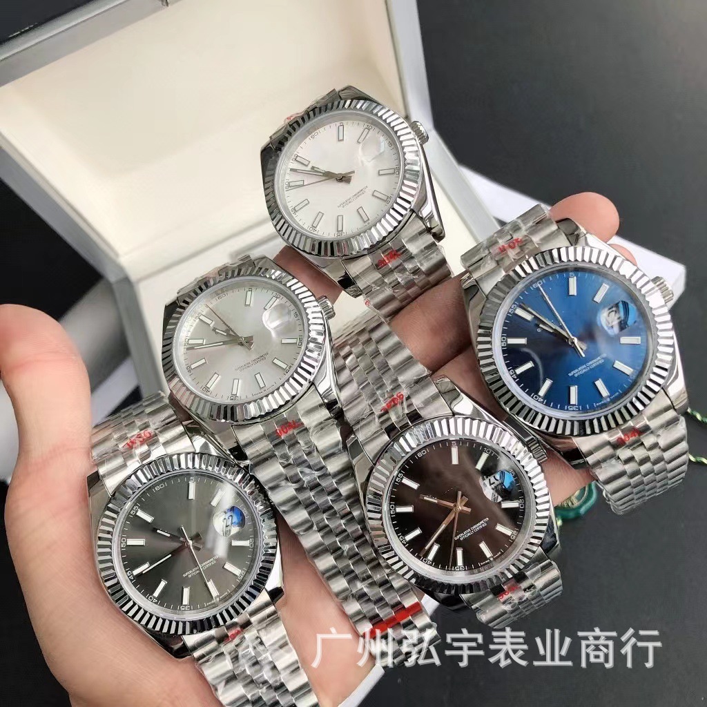 劳家日志c厂全自动机械男款手表微商直播代发站西货源跨境外贸批