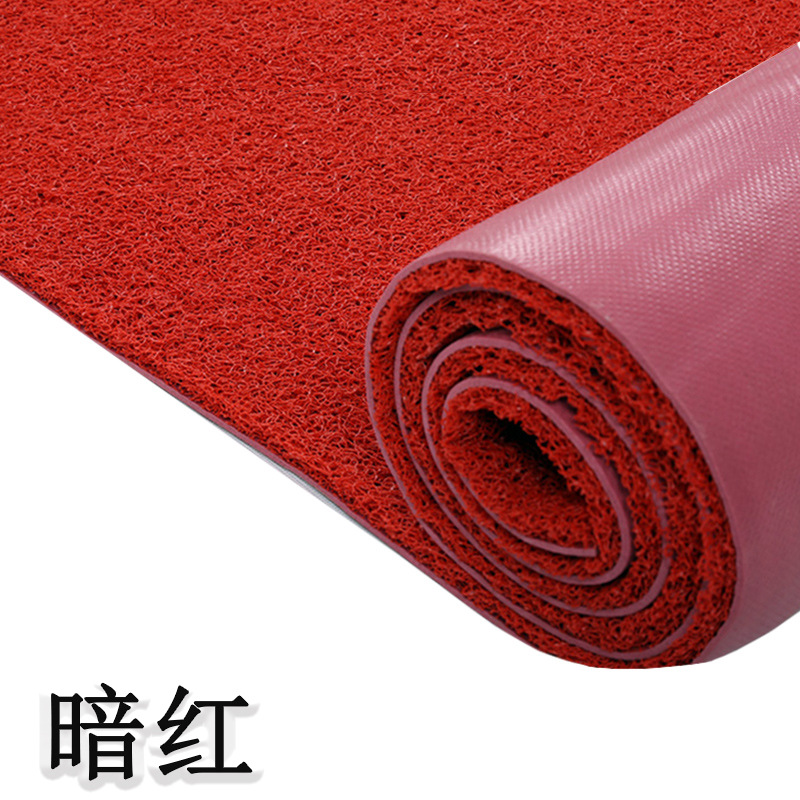 Baolimei 8 A8 Type PVC Plastic Wire Loop Red Carpet Commercial Welcome Shopping Mall Welcome Non-Slip Extra Thick Floor Mat