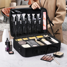 大容量化妆包多层纹绣美甲跟妆师化妆品收纳包手提便携工具箱包