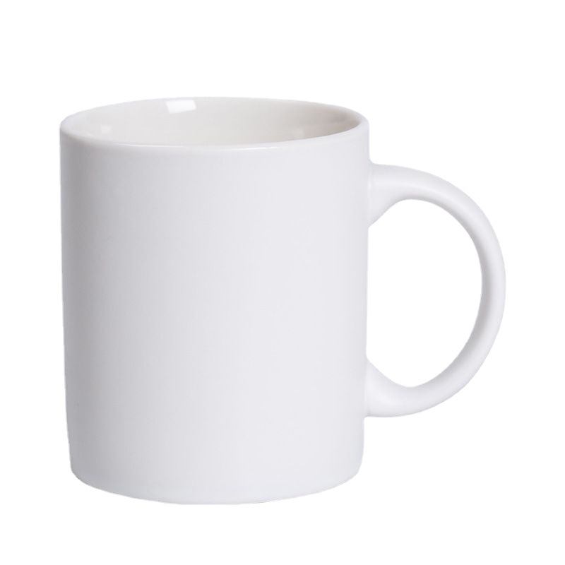 11Oz Ceramic Mug Simple Coffee Milk Cup Straight International Cup Color Glaze Advertising Gift Can Be Customized Logo