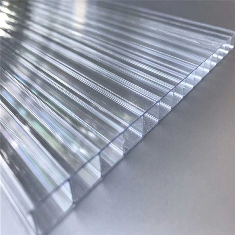 pc阳光板厂家透明阳光板采光保温隔热聚碳酸酯中空板温室大棚