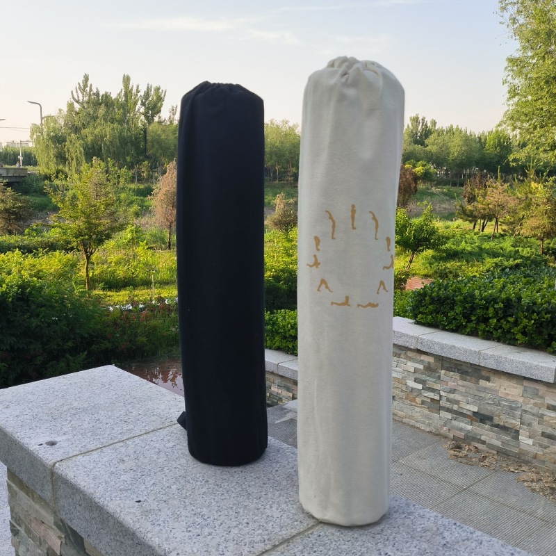现货瑜伽垫背包健身包帆布袋瑜伽毯收纳袋瑜伽垫包装袋来图印logo