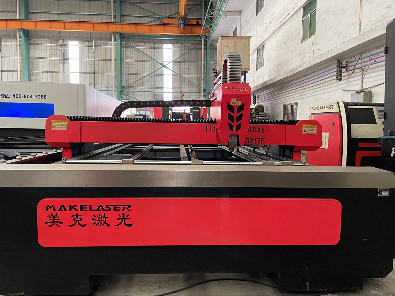 二手美克激光切割1500 瓦 交换台3217
