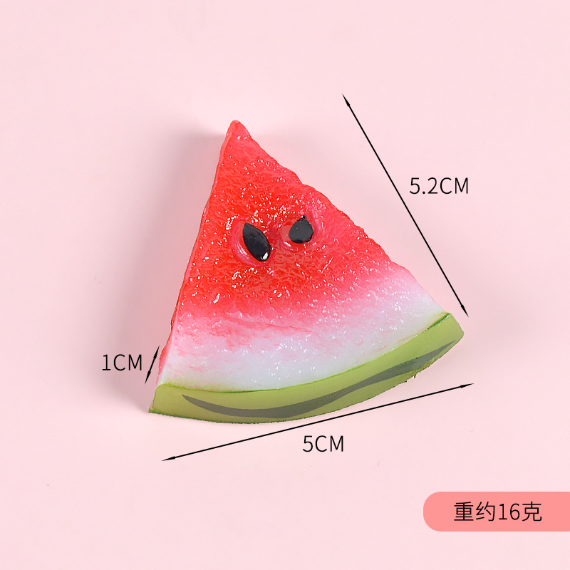 Mini Candy Toy Model Emulational Fruit Props PVC Strawberry Lemon Slice Pineapple Fake Fruit Pendant Schoolbag Pendant