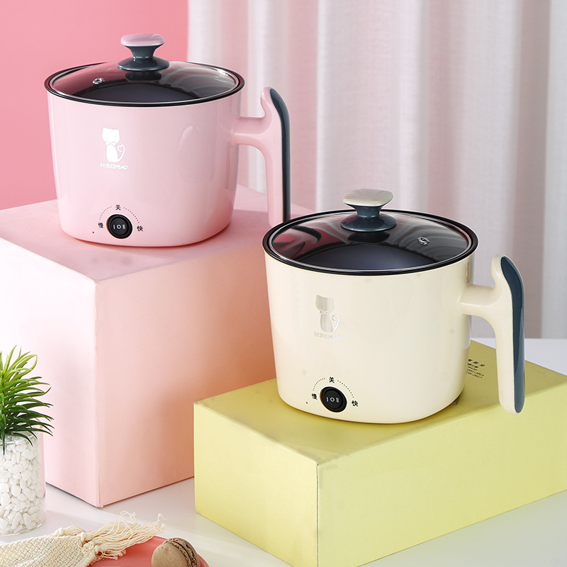 学生锅家用一体 小电锅 电煮锅 厨房不沾蒸煮迷你学生宿舍锅便携