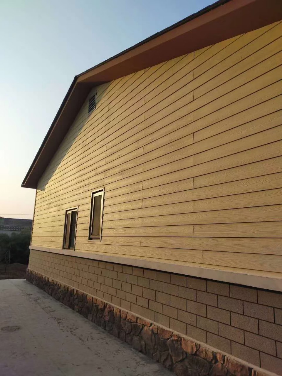 陕西西安水泥外墙板地板非防腐木重竹板塑木板碳化竹木实木板