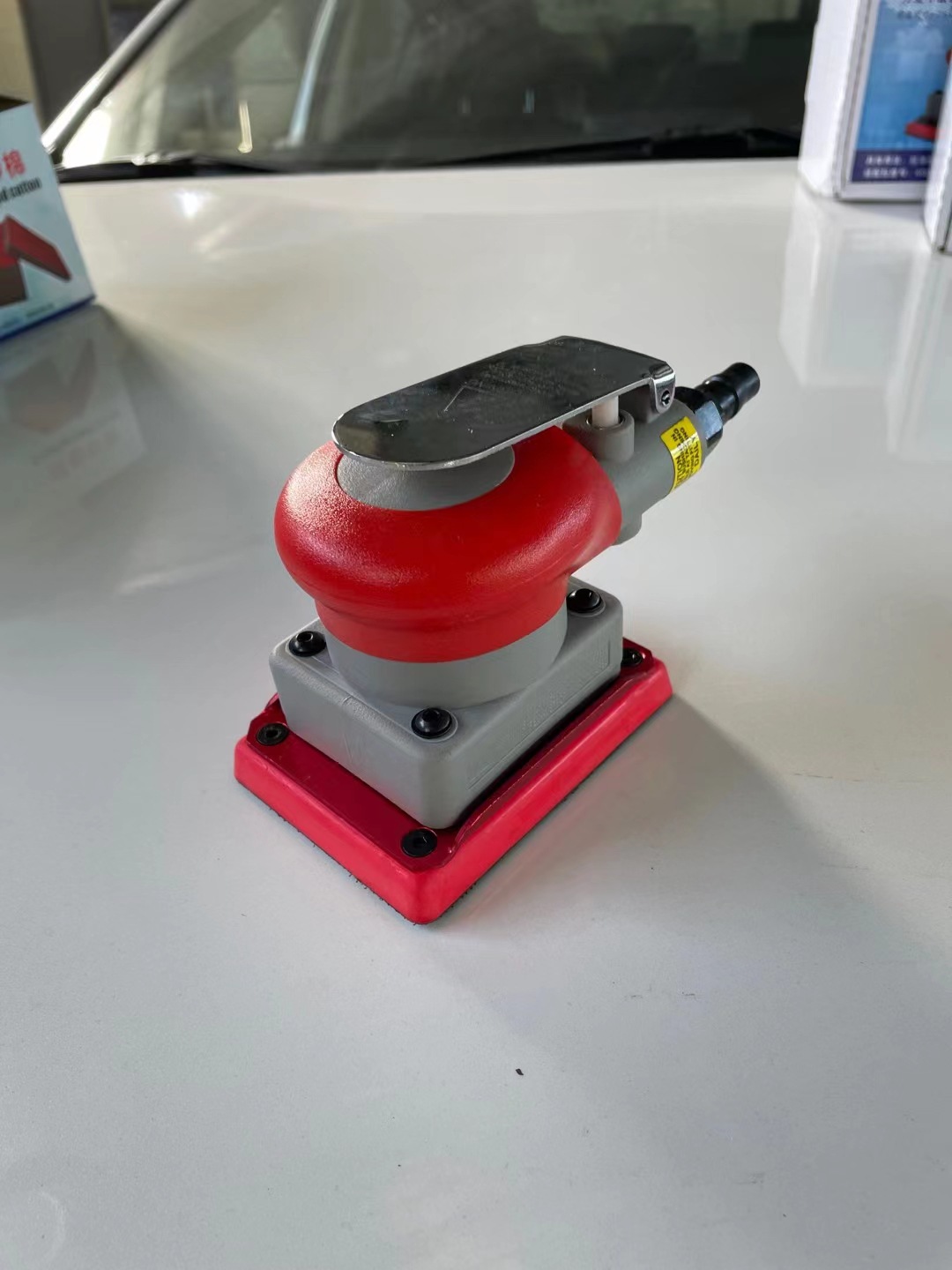 【热销推荐】小方磨干磨机干磨小方形海绵砂纸干磨头气动抛光机干