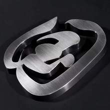 精工拉丝不锈钢字烤漆金属仿古铜实心字电镀钛金字球面字招牌