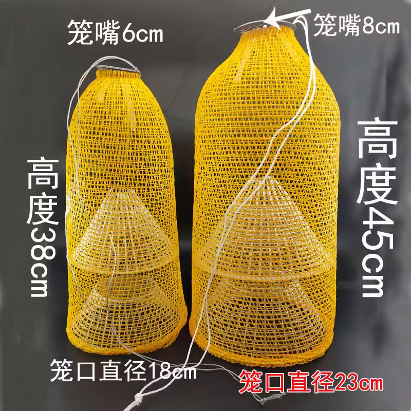 竹编虾笼篓捕虾笼鱼笼虾网仿竹子编织虾笼黄鳝笼泥鳅笼泥鳅笼