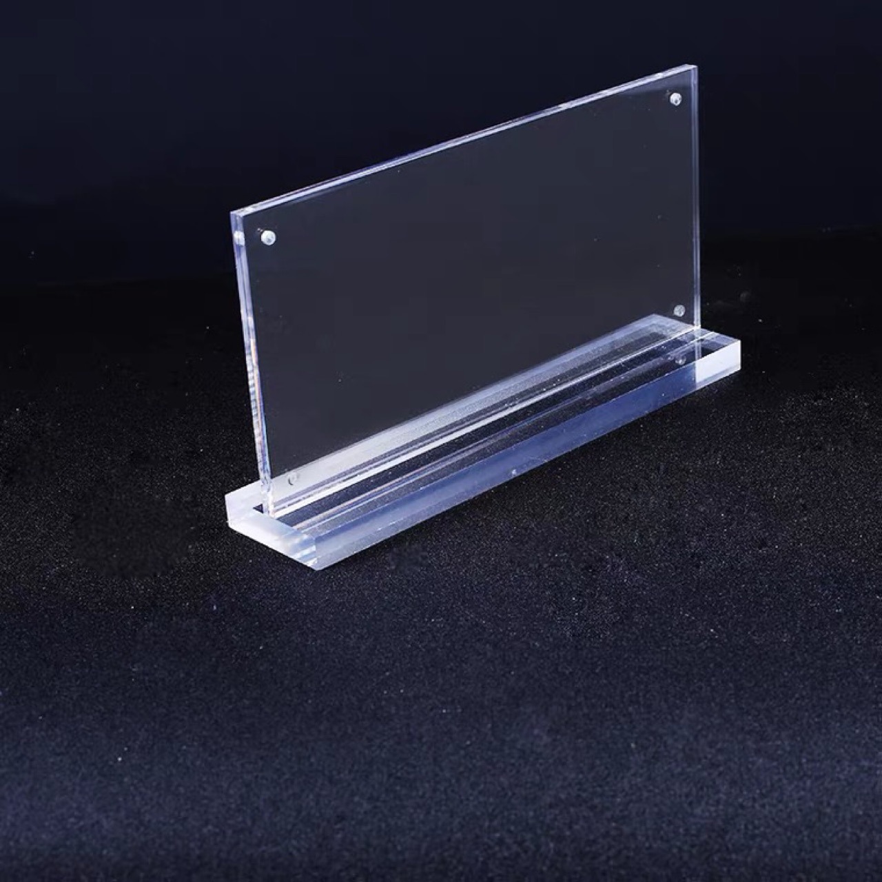 透明台签t型亚克力强磁台卡会议牌席卡10*20姓名牌双面展示牌802