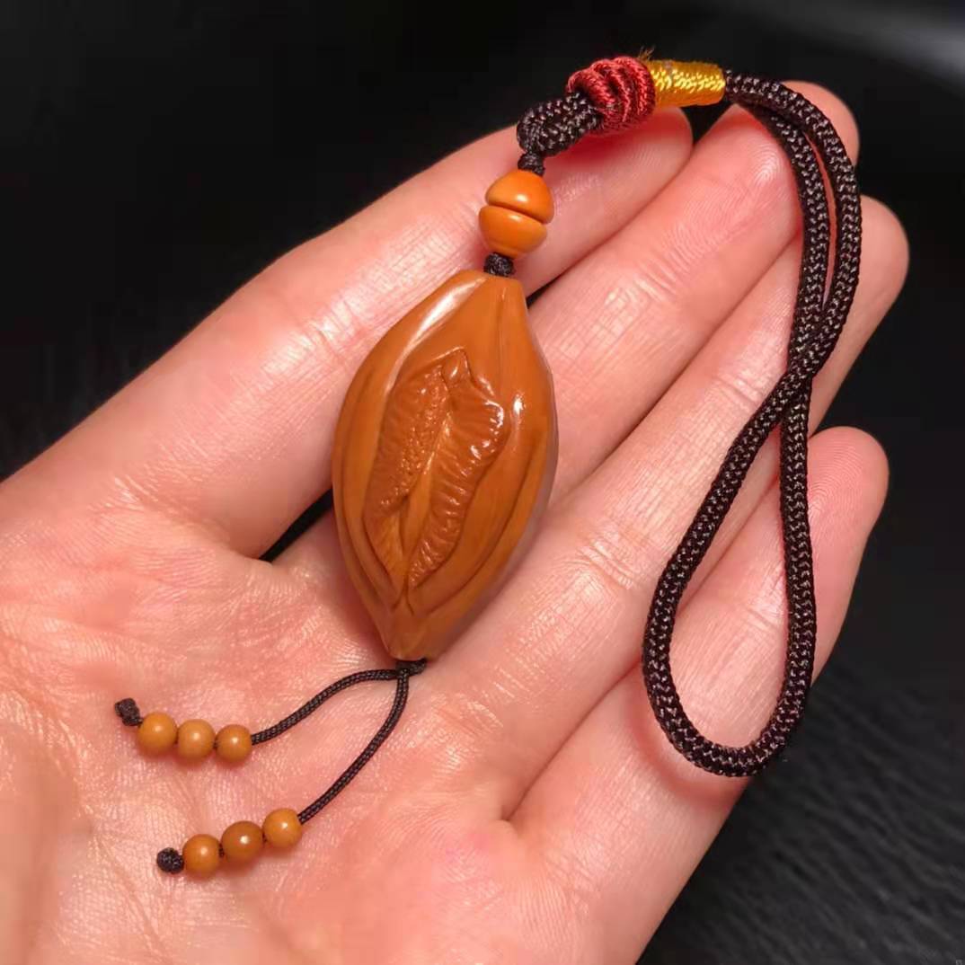 单籽橄榄核雕女阴橄榄核手串生命之源 生命之门文玩升职加薪利器