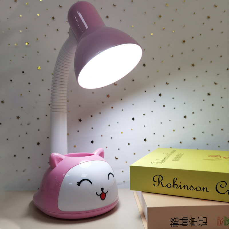 2006 Eye-Protection Lamp Led Learning Lamp Dormitory Home Office Reading Seat Cartoon Gift Lamp Learning Table Lamp