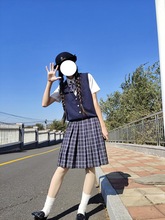 Swallowjk燕子家 成品款蓝莓、板粟格子制服百褶裙 女生JK制服裙